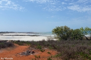 Dampier peninsula, vers Broome - le choc entre la terre rouge et le sable blanc !