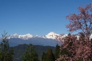 vue sur l'himalaya depuis Gangtok - Inde