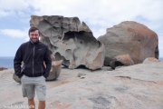 "Remarquable Rocks", un ensemble de granit exposé au vent et dessinés...