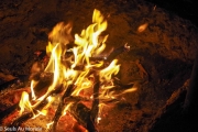 Notre feu pour se réchauffer à Yarra Glen